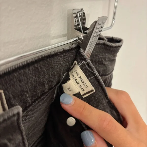 Madewell Women's Gray The Perfect Vintage Jean - Size 24 - Picture 7 of 11